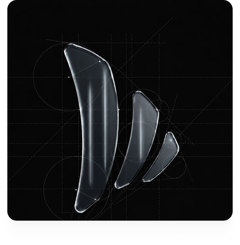 Inkwave abstract three-dimensional brand artwork